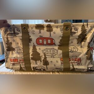 Thirty-One White and Tan Tote Bag